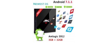 AliExpress: H96 PRO + Plus Smart TV Box Amlogic S912 Octa Mali-T820MP3 à 37,85€ au lieu de 48,53€ 