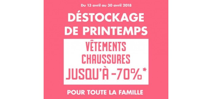 GÉMO: [Déstockage de printemps] Jusqu'à -70% sur une sélection d'articles