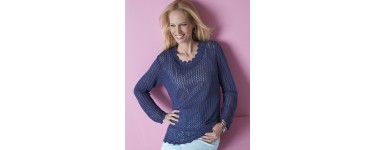 Damart: Pull maille façon crochet à 13,90€ au lieu de 39,99€