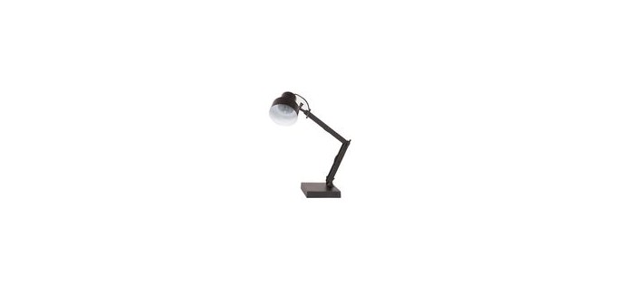 Decoclico: Lampe à poser articulée en aluminium et acier noir Beam à 89,40€ au lieu de 149€