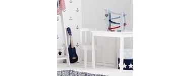 Decoclico: Table en bois blanc Line Kid's Concept à 92€ au lieu de 115€