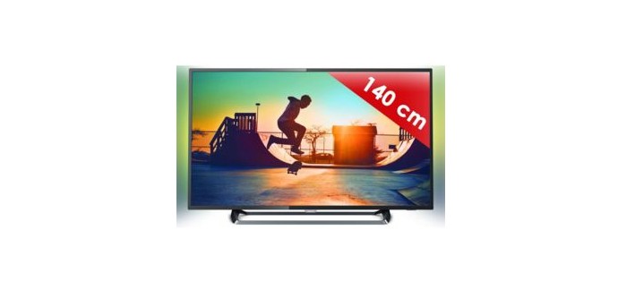 Rue du Commerce: TV LED 4K UDH 55" (139cm) PHILIPS 6000 Series 55PUS6262 avec ambilight à 499€ au lieu de 799€