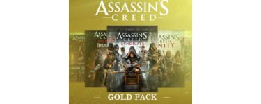 Ubisoft Store: ASSASSIN’S CREED® GOLD PACK à 98,96€ au lieu de 109,96€