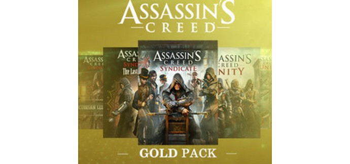 Ubisoft Store: ASSASSIN’S CREED® GOLD PACK à 98,96€ au lieu de 109,96€
