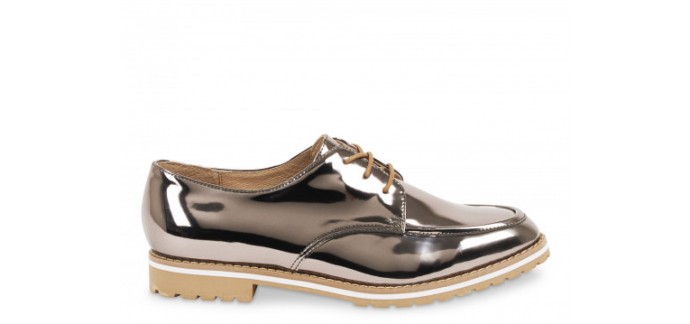 André: Derbies femme Charlelie couleur argent d'une valeur de 41,30€ au lieu de 59€ 