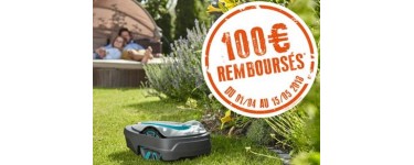 Gardena: Bénéficiez de 100€ remboursés pour l'achat d'une Tondeuse Robot Gardena