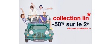 Celio*: -50% sur le 2ème article de la collection lin acheté