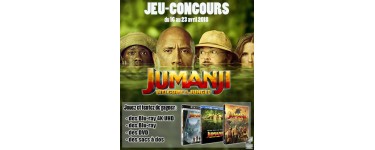 JEUXACTU: Jeux actu vous propose de gagner des DVD et des blu-ray du film Jumangi