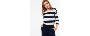 Etam: Sweat femme à rayures bleu marine d'une valeur de 25,89€ au lieu de 36,99€