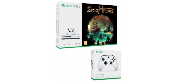 Cdiscount: Pack Xbox One S 1To Sea of Thieves + 2e Manette Xbox One à 224€