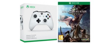 Cdiscount: Monster Hunter World sur Xbox One + 1 Manette Xbox One sans fil blanche à 69,99€