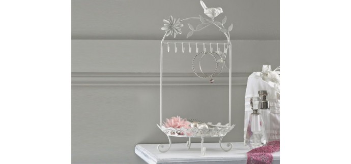 Becquet: Porte bijoux à fleurs en métal d'une valeur de 23,92€ au lieu de 29,90€