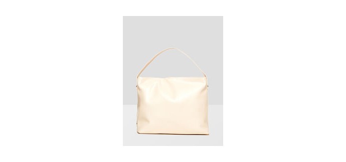 Jennyfer: Sac cabas couleur beige en simili cuir au prix de 12,99€ au lieu de 25,99€