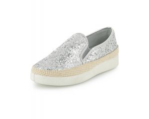 Kiabi: Baskets slip-on en paillettes argentées d'une valeur de 17,60€ au lieu de 22€