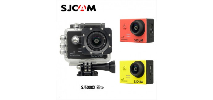 GearBest: Caméra sport Original SJCAM SJ5000X 4K ( Elite Edition ) à 82.07€ au lieu de 102,87€