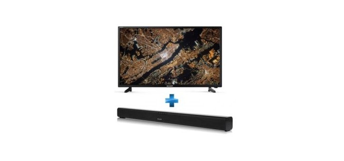 Rue du Commerce: TV Led Smart 40'' Full HD 1080p  SHARP+barre de son 2.0 bluetooth à 399,99€ au lieu de 498€
