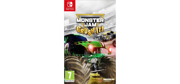 Fnac: Jeu Monster Jam Crush It Nintendo Switch à 24,99€ au lieu de 34,99€
