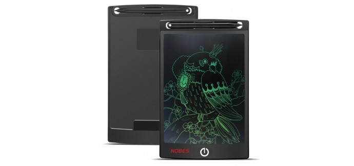 Amazon: LCD Tablette D'écriture, NOBES pour l'écriture et le dessin sans papier à 10,50€ au lieu de 38,99€