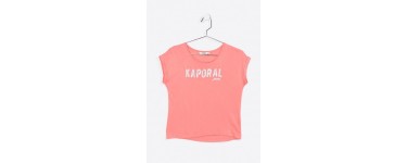 Kaporal Jeans: Tee-shirt inscription "kaporal" en sequins à 17,50€ au lieu de 25€