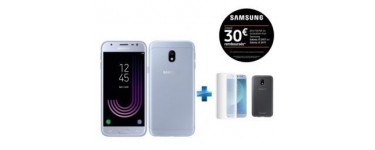 Rue du Commerce: Smartphone SAMSUNG - Galaxy J3 2017 - Bleu + Coque + Verre trempe à 189€ au lieu de 229€