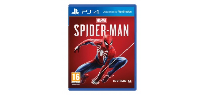 Amazon: Jeu PS4 Marvel's Spider-Man à 59,99€ au lieu de 69,99€