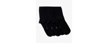 GÉMO: Lot de 5 paires de chaussettes mi-hautes unies à 3€ au lieu de 7,99€