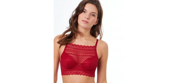 Etam: Brassière à coques fines en dentelle à 23,09€ au lieu de 32,99€