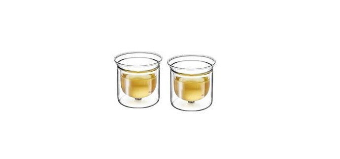 Amazon: Lot de 2 verres à café Zens LifeStyle - 55 ml à 5,90€ au lieu de 16,07€