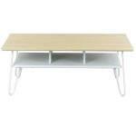 BUT: Table Basse Pasty Sonoma et Blanc - 110 x 43,5 x 60cm à 28,92€ au lieu de 139,99€