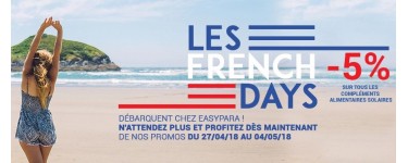 Easypara: [French Days] -5% sur tous les compléments alimentaires solaires