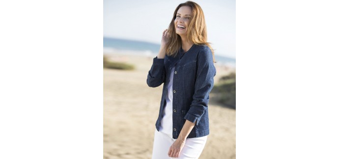 Damart: Veste de détente coton extensible à 17,90€ au lieu de 39,99€