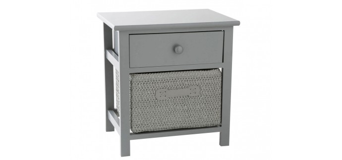 Becquet: Chevet tiroir + panier à 39,92€ au lieu de 49,90€