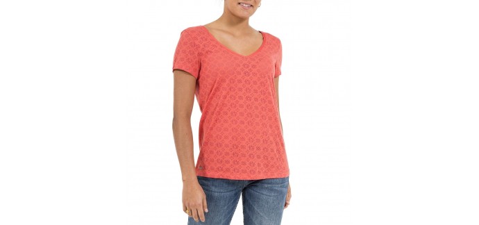 Oxbow: Tee-shirt Timotea Corail à 28€ au lieu de 40€