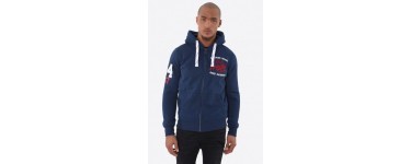 Kaporal Jeans: Dask blueus Sweat-shirt zippé à capuche à 47,40€ au lieu de 79€