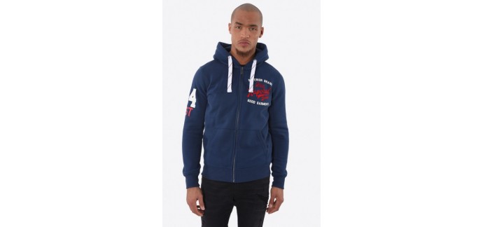 Kaporal Jeans: Dask blueus Sweat-shirt zippé à capuche à 47,40€ au lieu de 79€