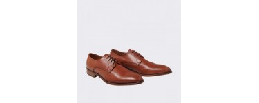 Devred: Derbies ville homme en cuir couleur cognac au prix de 59,99€ au lieu 99,99€ 