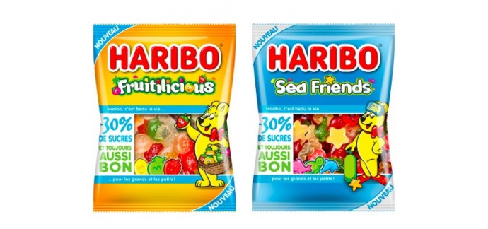 Citizenkid: 10 lots de 1 paquet de 175g de bonbons "Fruitilicious" et 1 paquet de 175g "Sea Friends" de Haribo