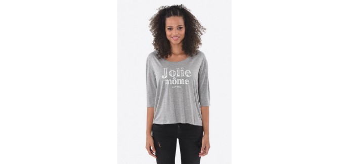Kaporal Jeans: Tee-shirt "jolie môme" manches 3/4 à 31,50€ au lieu de 45€