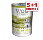 Zooplus: 1 boîte en cadeau pour l'achat de 5 boîtes de 400 g de nourriture humide Wolf of Wilderness