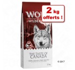 Zooplus: 2 kg supplémentaires de croquettes pour chien Wolf of Wilderness en cadeau