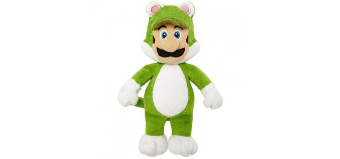 Auchan: 67% de réduction sur les Peluches Mario (Ex : Peluche Série 5 Luigi Chat à 4,99€ au lieu de 14,99€) 