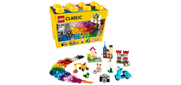 Amazon: Jeu construction LEGO Classic - 10698 - Boîte de briques créatives Deluxe à 37,49€