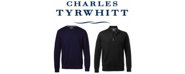 Charles Tyrwhitt: 2 articles en maille (pulls ou gilets) en laine mérinos pour 99€