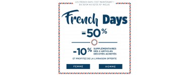 Bonobo Jeans: [French Days] Jusqu'à -50% sur une sélection & -10% supp dès 2 articles décotés achetés