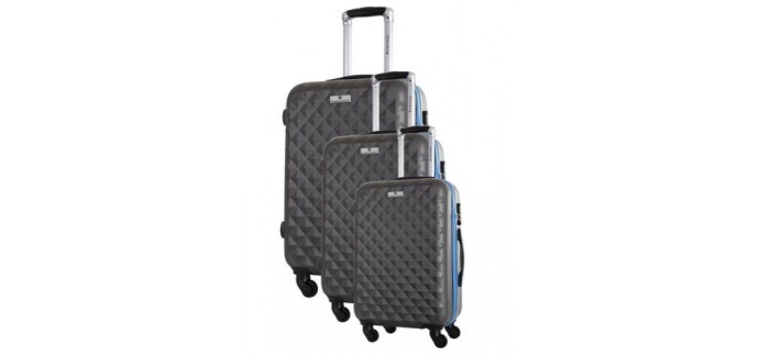 Darty: Ensemble de 3 valises Platinium à 89€ au lieu de 299€