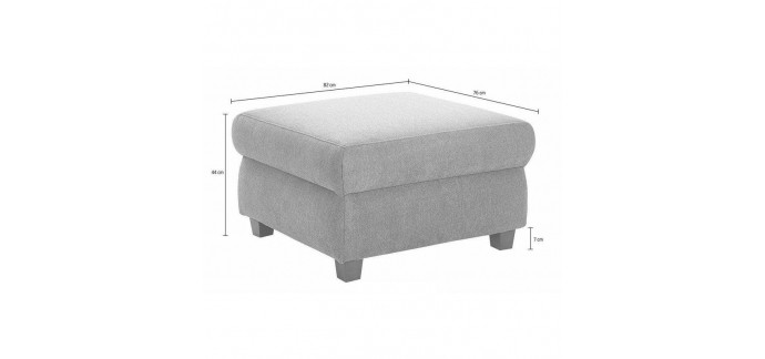 3 Suisses: Pouf repose-jambes microfibre en promo jusqu'à -50%