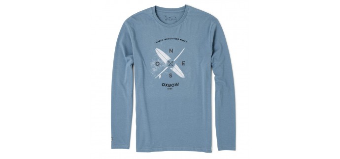 Oxbow: Tee-shirt Tarbo bleu à 18,90€ au lieu de 27€