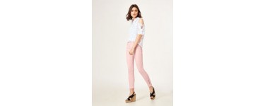 Jennyfer: Pantalon think pink rose clair à 9,99€ au lieu de 29,99€