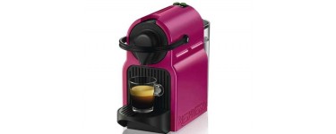 Darty: machine Nespresso Krups Inissia fushia + café offerts à 64,99€ au lieu de 134,99€