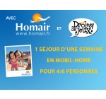 Homair Vacances: 8 séjours à gagner en mobil-homes en famille